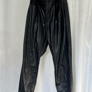Old Navy Black Leather Like Pants Womens 12